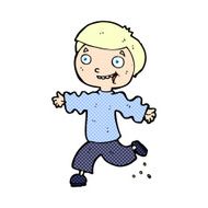 comic cartoon excited boy N2