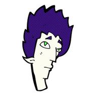 comic cartoon vampire head N2
