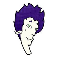 comic cartoon vampire head N3