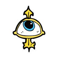comic cartoon eye symbol