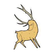 comic cartoon stag