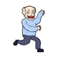 comic cartoon evil old man