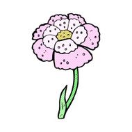 comic cartoon flower N12