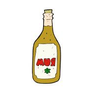 comic cartoon rum bottle