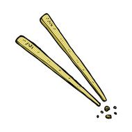 comic cartoon chopsticks N2