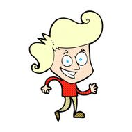 comic cartoon grinning man N3