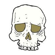 comic cartoon spooky skull N7