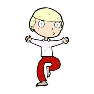 comic cartoon startled man N3