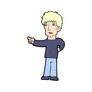 comic cartoon pointing man N6