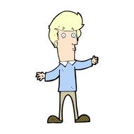 comic cartoon startled man N4