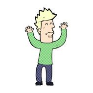 comic cartoon stresssed man