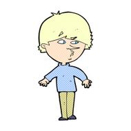 comic cartoon suspicious man looking over shoulder