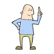 comic cartoon man pointing finger
