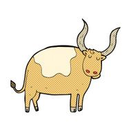 comic cartoon ox