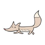 comic cartoon little wolf