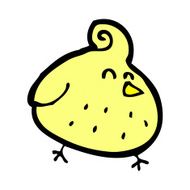 comic cartoon bird N10