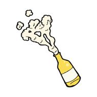 comic cartoon beer bottle