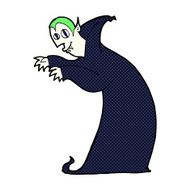 comic cartoon spooky vampire