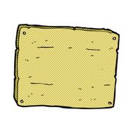 comic cartoon wooden board