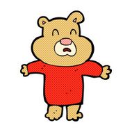 comic cartoon unhappy bear