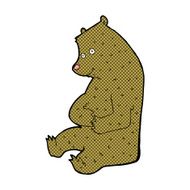 comic cartoon happy bear