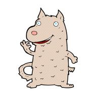 comic cartoon happy dog N4