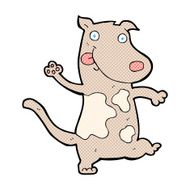 comic cartoon happy dog N5