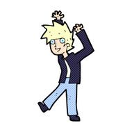 comic cartoon excited boy N3