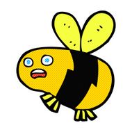comic cartoon bee N4