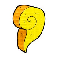 comic cartoon decorative swirl symbol