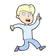 comic cartoon boy panicking N2