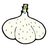 comic cartoon garlic N2