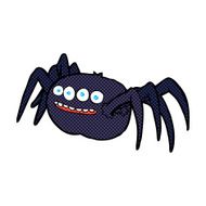 comic cartoon spooky spider