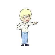 comic cartoon woman pointing N4
