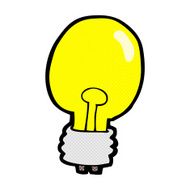 comic cartoon electric light bulb N3