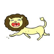 comic cartoon lion