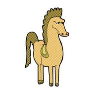 comic cartoon horse N3