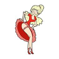 comic cartoon flamenco dancer