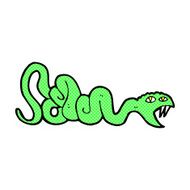 comic cartoon snake N4