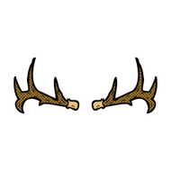 comic cartoon antlers