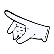 comic cartoon rubber glove