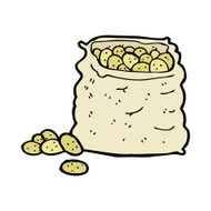 comic cartoon sack of potatoes N2