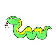comic cartoon snake N6