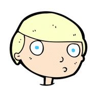 comic cartoon boy staring