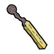 comic cartoon burnt match