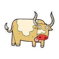 comic cartoon bull