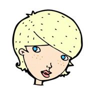 comic cartoon friendly woman N4