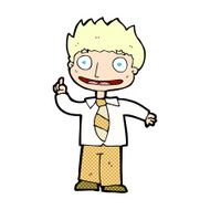 comic cartoon man with idea N3