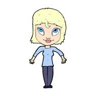comic cartoon girl shrugging shoulders N2