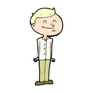 comic cartoon smiling man N2